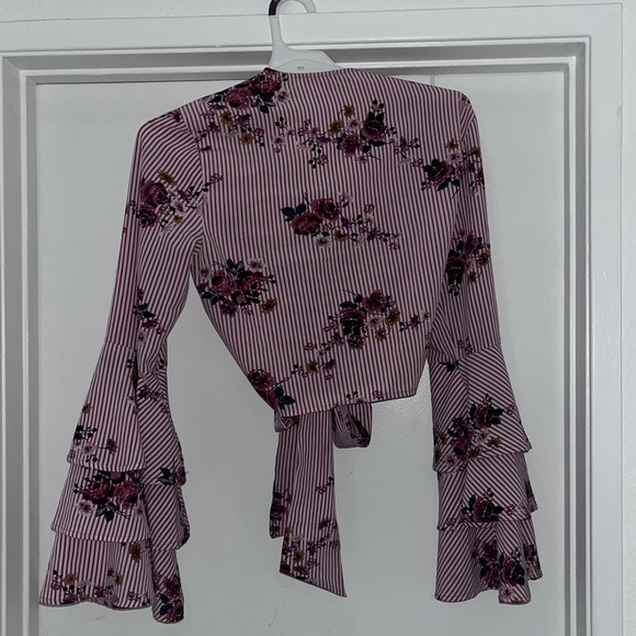 Floral Tie top - Picture 2 of 2